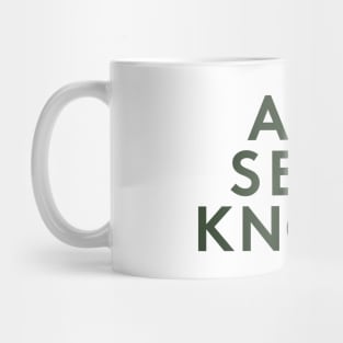 Ask Seek Knock Mug